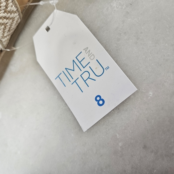 New "Time & Tru" Woven Strappy Sandals - NWT - Picture 12 of 12